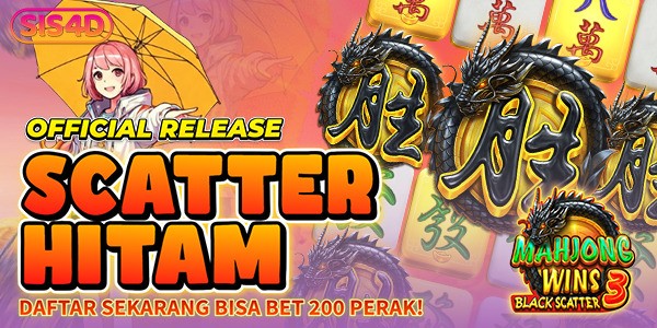 Scatter Hitam Spin Mulai 200 Perak